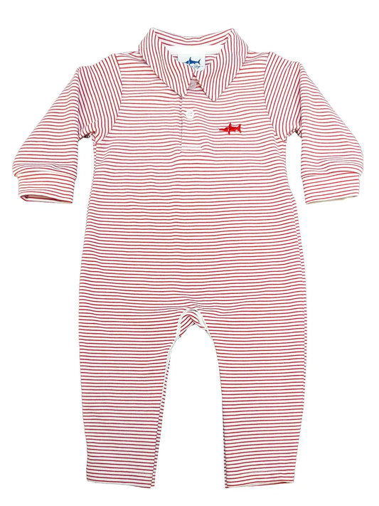 Long Sleeve Polo Romper